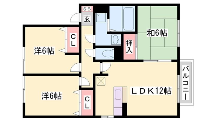グランエスト　Ⅳ 2階 3LDK 賃貸物件詳細