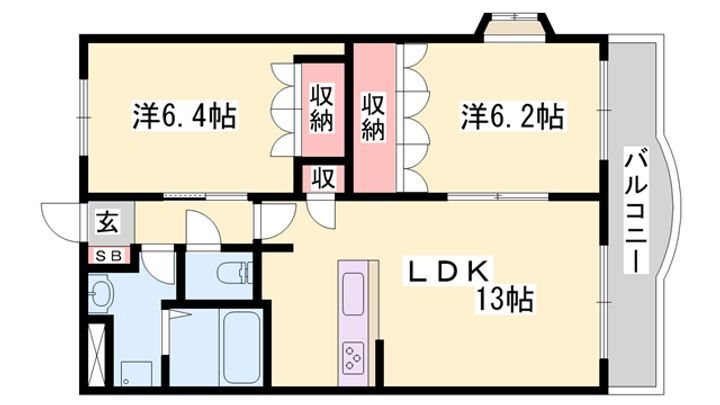 ロイヤルヒルズ青山 1階 2LDK 賃貸物件詳細