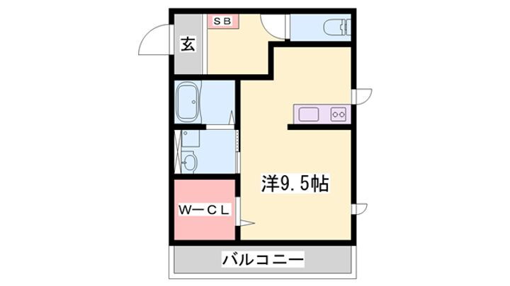グランドハイム姫路 2階 1K 賃貸物件詳細