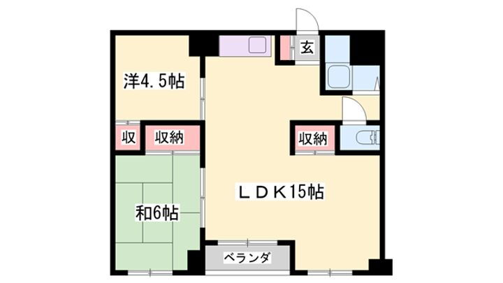 船場西ビル 5階 2LDK 賃貸物件詳細