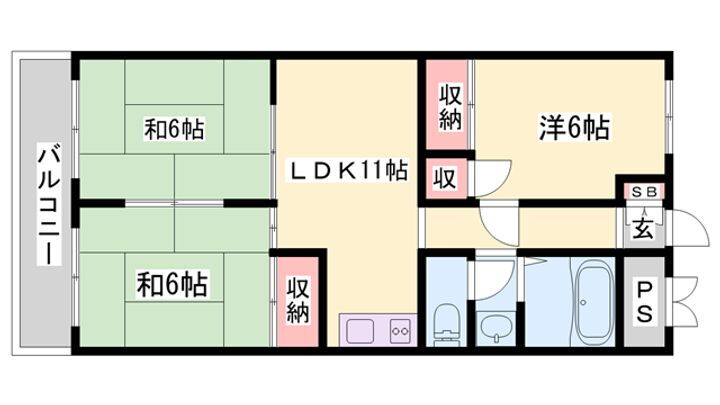 シティライフ東加古川 2階 3LDK 賃貸物件詳細
