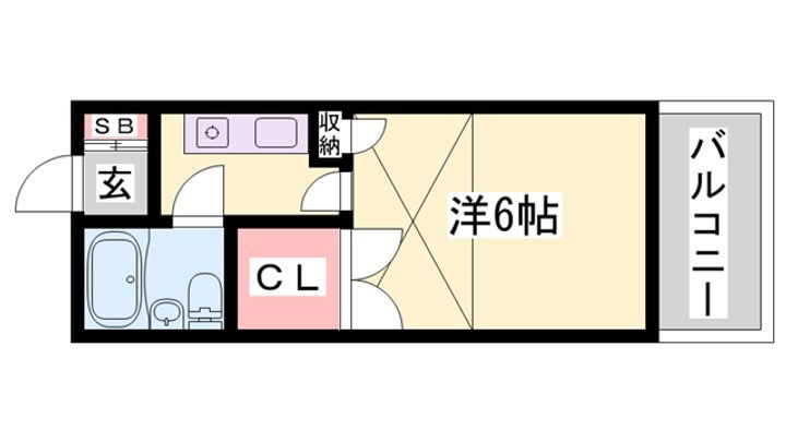 兵庫県姫路市西今宿３丁目 播磨高岡駅 1K アパート 賃貸物件詳細