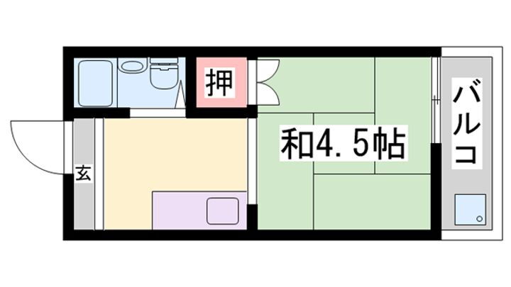 兵庫県姫路市伊伝居 姫路駅 ワンルーム アパート 賃貸物件詳細