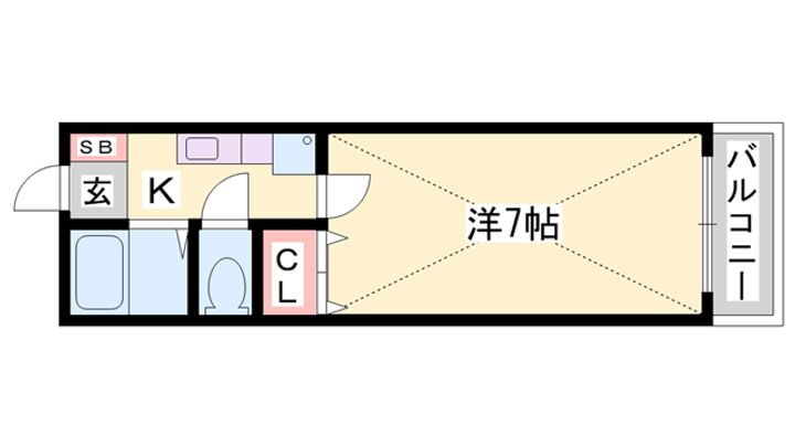 フェリーチェ青山 2階 1K 賃貸物件詳細