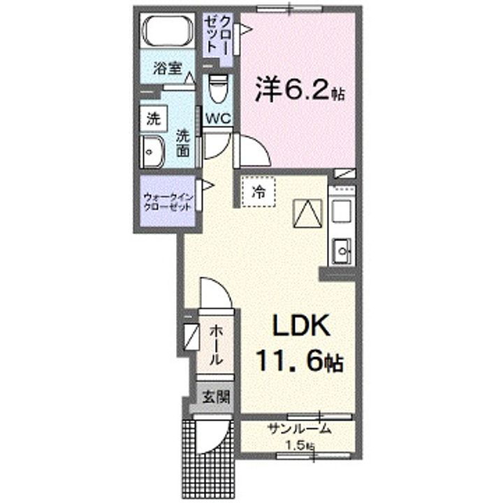 アーバン桜 1階 1LDK 賃貸物件詳細