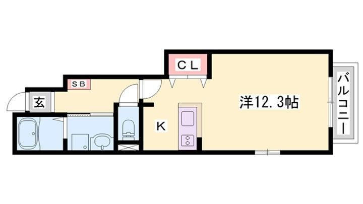 サンセールⅤ 1階 1K 賃貸物件詳細