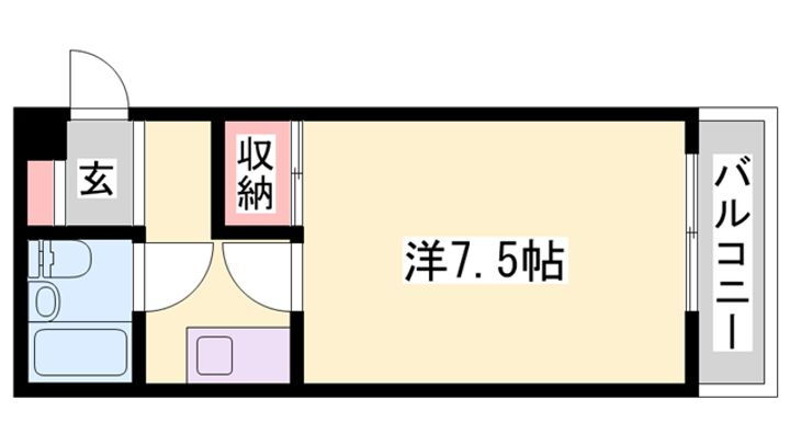 ハイム北八代 2階 1K 賃貸物件詳細