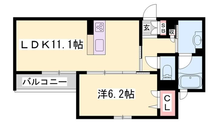 シャーメゾン龍野町 1階 1LDK 賃貸物件詳細