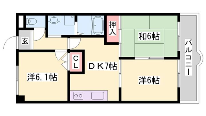 ロイヤルコーポ白浜 2階 3DK 賃貸物件詳細
