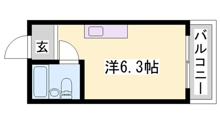 マイコーポ白国 3階 ワンルーム 賃貸物件詳細