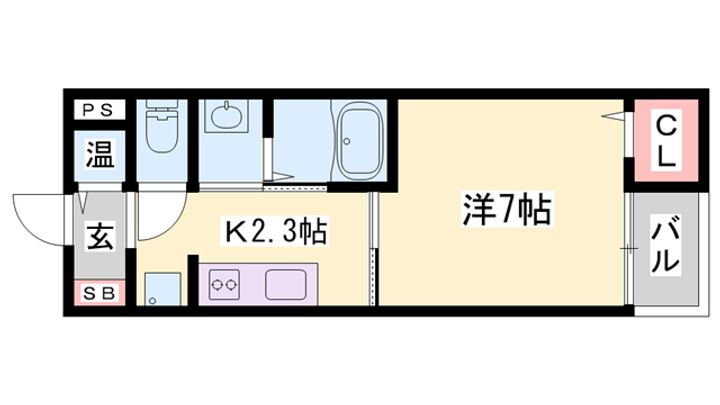 メゾンＳＫ・Ｉ 2階 1K 賃貸物件詳細