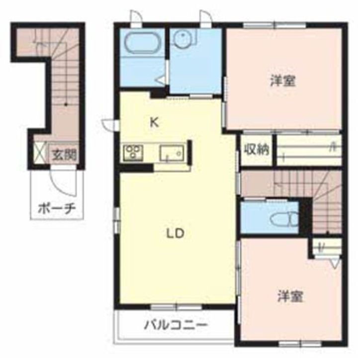 サニースクエア 1階 2LDK 賃貸物件詳細