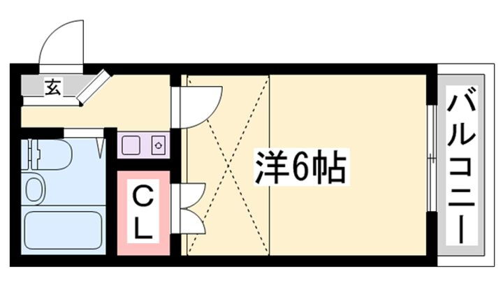 リブイン姫路 1階 1K 賃貸物件詳細