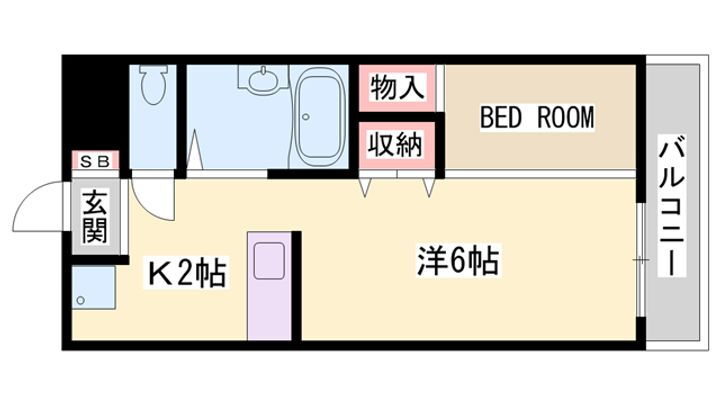 サンシャイン佐野 1階 1K 賃貸物件詳細