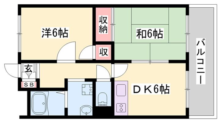 イーストコート 3階 2DK 賃貸物件詳細