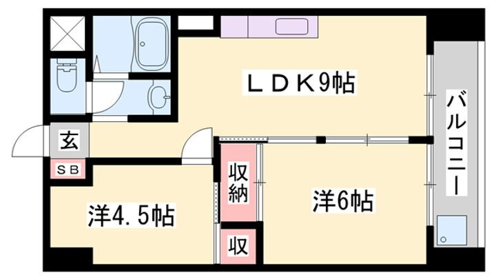 インタービレッジ西夢前台 1階 2LDK 賃貸物件詳細