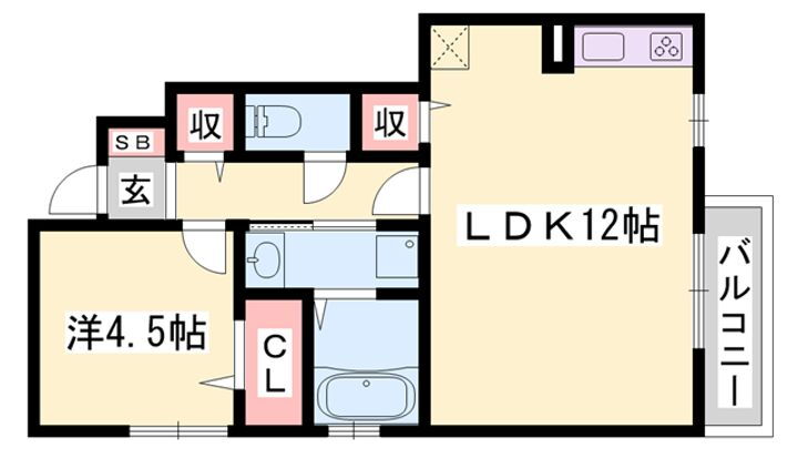 プランドール田寺東 1階 1LDK 賃貸物件詳細