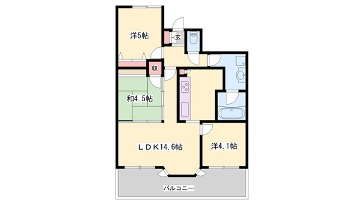 グラジオ北条口 8階 2SLDK 賃貸物件詳細