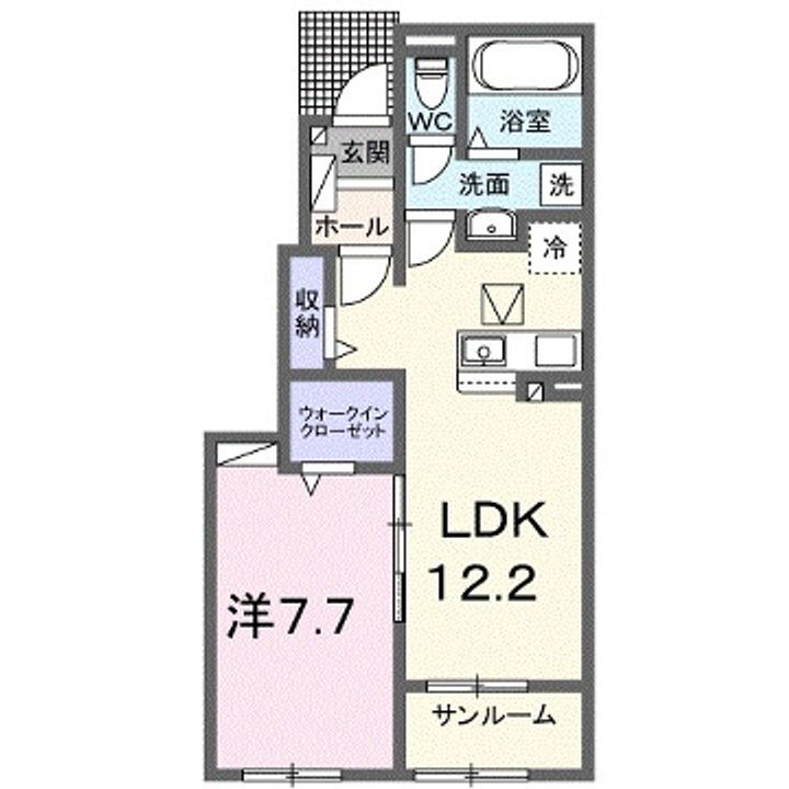 ソレイユこだま 1階 1LDK 賃貸物件詳細