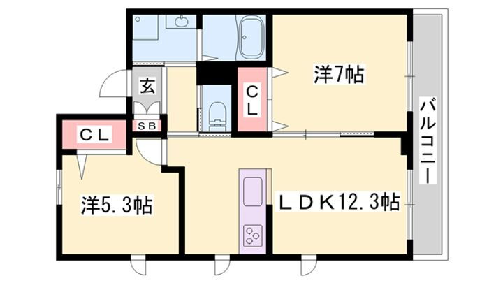 アラヤガーデン 1階 2LDK 賃貸物件詳細