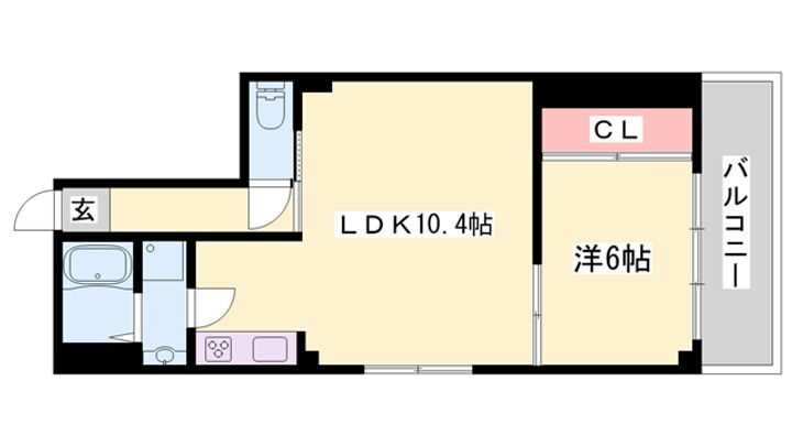 コーポ有本 3階 1LDK 賃貸物件詳細