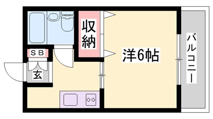 コーポ神明 2階 ワンルーム 賃貸物件詳細