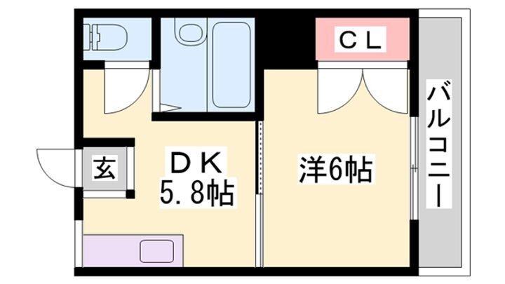 ヒューマンハイツⅡ 2階 1DK 賃貸物件詳細