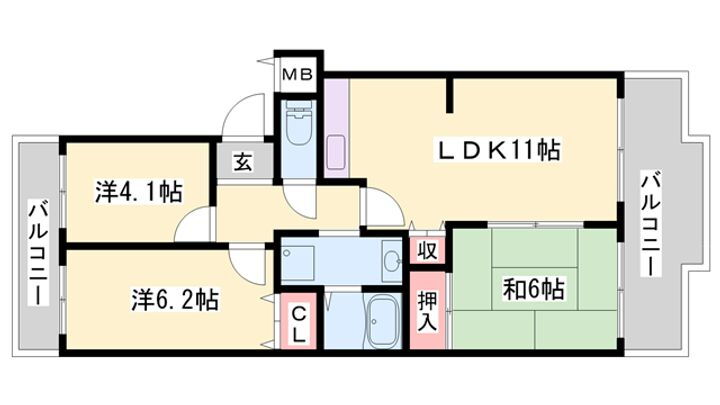 サニーハイツ嵐山 1階 3LDK 賃貸物件詳細