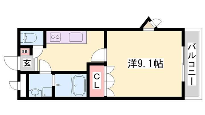アビタシオン朝日 2階 1K 賃貸物件詳細
