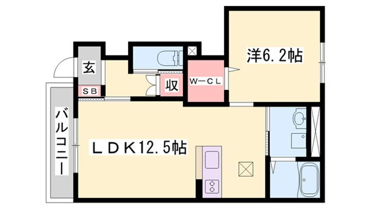 ベルクレスト 1階 1LDK 賃貸物件詳細