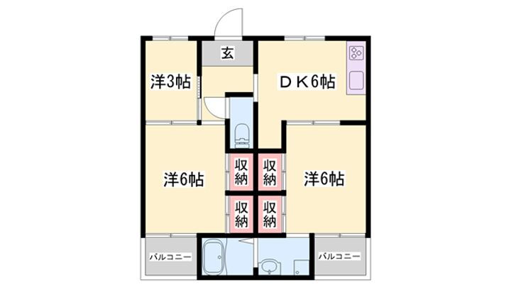 ビレッジハウス野村 1階 3DK 賃貸物件詳細