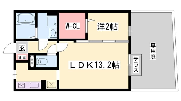 リビングタウン網干　Ａ棟 1階 1LDK 賃貸物件詳細