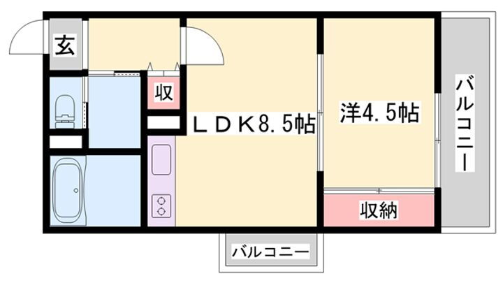 メゾン・ド・アルシュ 6階 1LDK 賃貸物件詳細