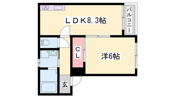 アガサント 2階 1LDK 賃貸物件詳細