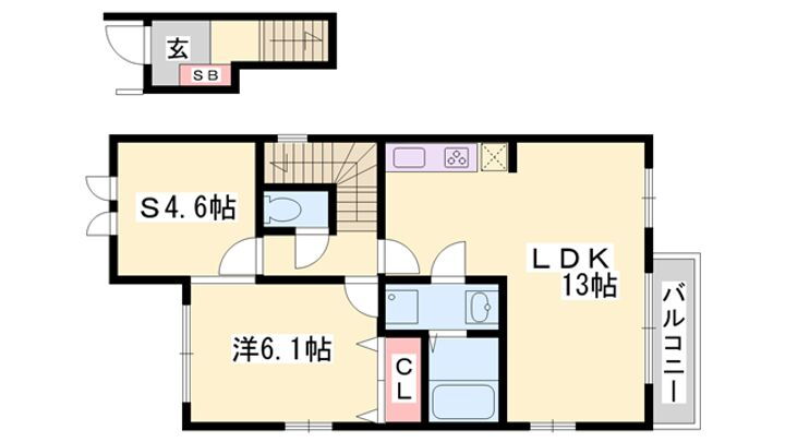 ルイアガー 2階 2LDK 賃貸物件詳細