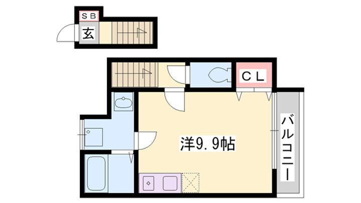 メモアール 2階 ワンルーム 賃貸物件詳細