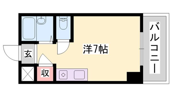 兵庫県姫路市北平野４丁目 野里駅 ワンルーム マンション 賃貸物件詳細