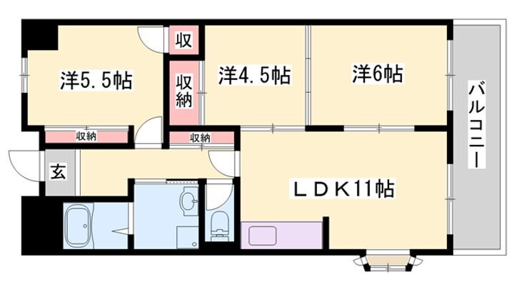 リーベンハイツ 1階 3LDK 賃貸物件詳細