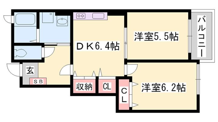 ブリランテ　ウノ 1階 2DK 賃貸物件詳細