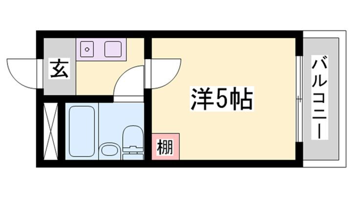 兵庫県姫路市白国２丁目 野里駅 ワンルーム マンション 賃貸物件詳細
