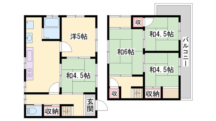 兵庫県三木市平田 賃貸一戸建て