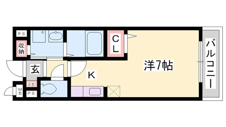 アラモード・Ｆ 2階 1K 賃貸物件詳細