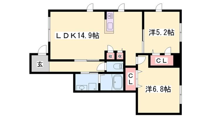 アマルフィＹ 1階 2LDK 賃貸物件詳細