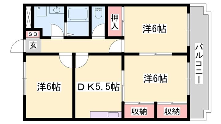 クラトンｅｙ 2階 3DK 賃貸物件詳細