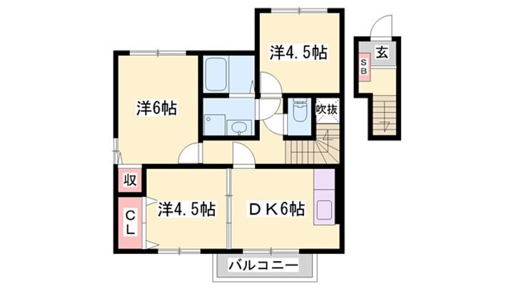 カロッテ　ガルテン 2階 3DK 賃貸物件詳細