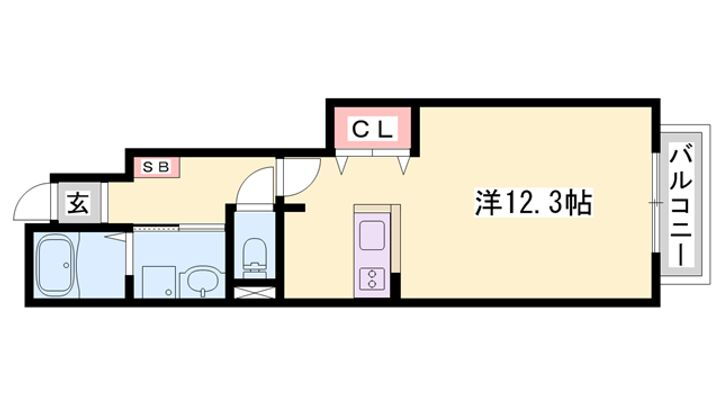 エスターブレＡ 1階 1K 賃貸物件詳細