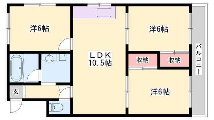 グレイス姫路 1階 3LDK 賃貸物件詳細