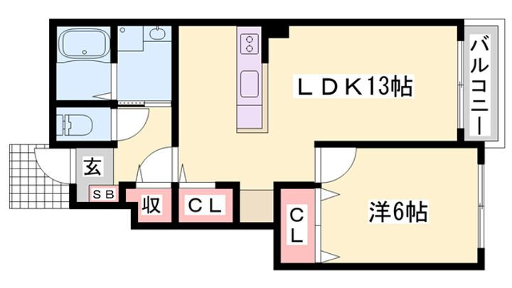 兵庫県たつの市龍野町片山 本竜野駅 1LDK アパート 賃貸物件詳細