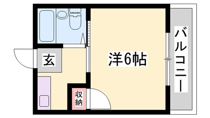 ハイツ中村 3階 1K 賃貸物件詳細