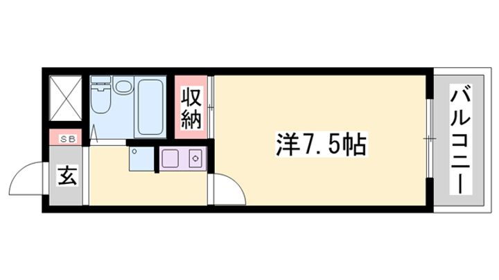 ロイヤルヒルズ北平野 4階 1K 賃貸物件詳細